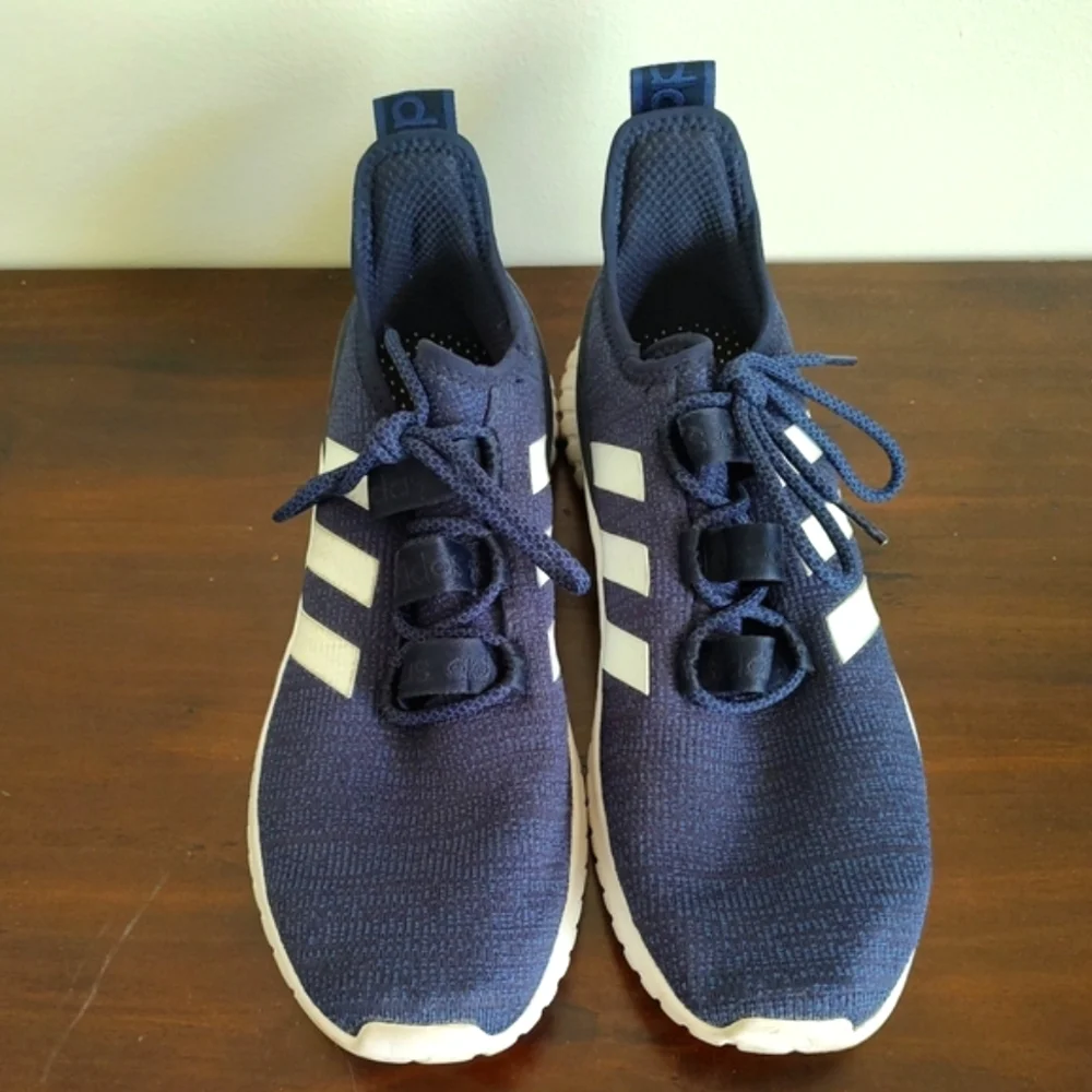 MEN'S ADIDAS KAPTIR  RUNNING SHOES Navy Blue And White Size 12